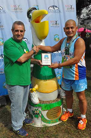 Joseph Leon Guerrero - 262 miles (6 Seabrook Lucky Trail Marathons and 8 half marathons)
